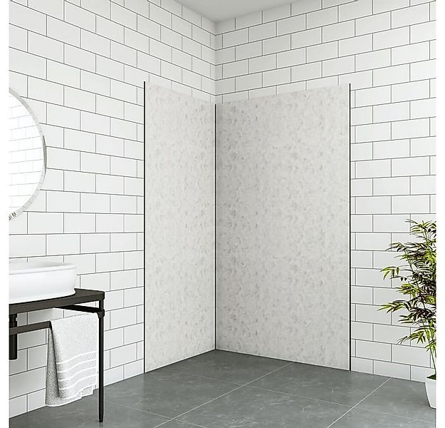 duschspa Duschrückwand 210x0.3cm wasserdichte Duschwandpaneele PE-Aluminium günstig online kaufen