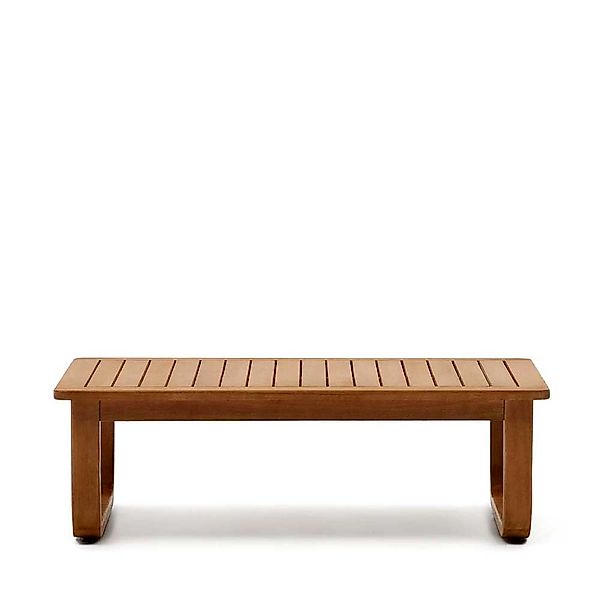 Garten Couchtisch modern aus Eukalyptusholz Bügelgestell günstig online kaufen