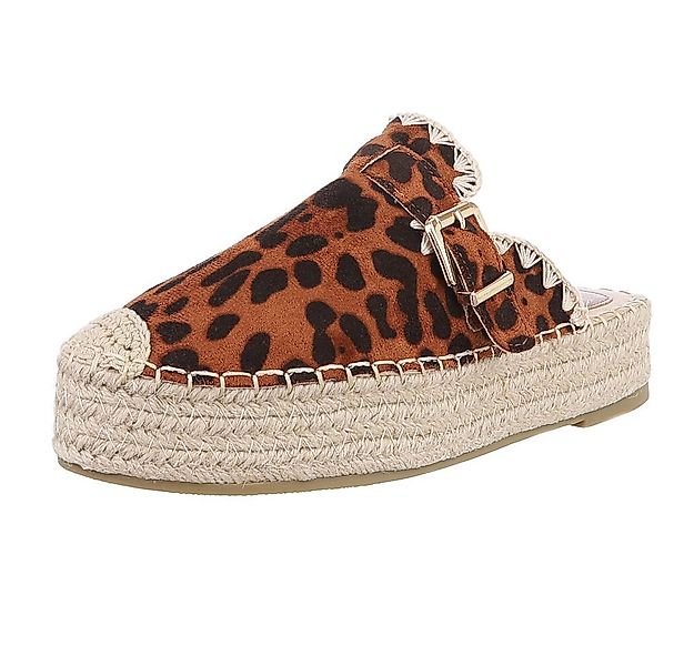 Ital-Design Damen Mules Freizeit Plateausandaletten (88930240) Flach Pantol günstig online kaufen