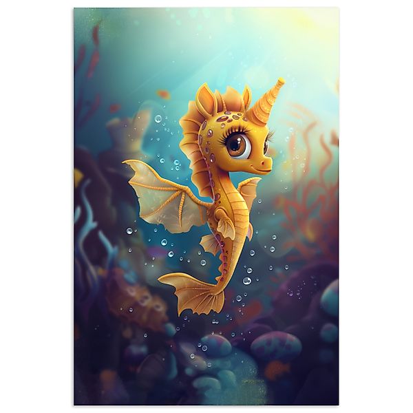 MuchoWow Poster Seepferdchen - Unterwasser - günstig online kaufen
