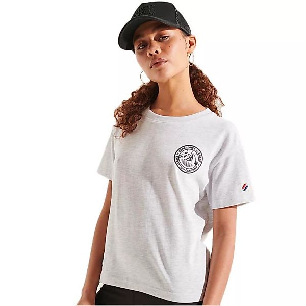 Superdry Code Expedition Boxy Kurzarm T-shirt S Ice Marl günstig online kaufen