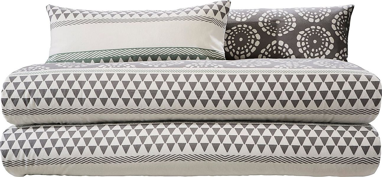Erwin Müller Bettwäsche Wendebettwäsche Sparpaket 4-teilig, Biber, Streifen günstig online kaufen