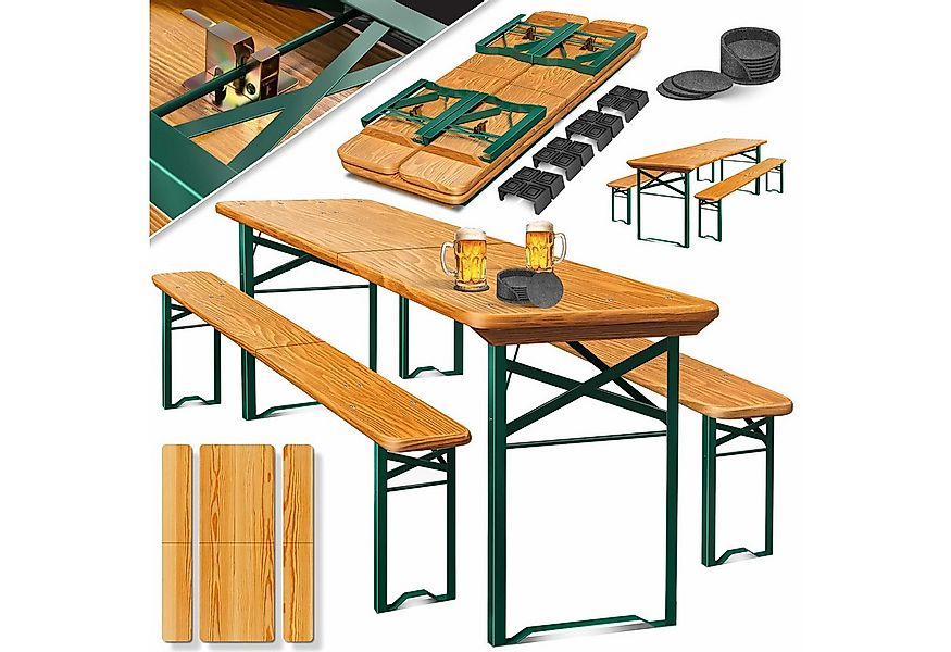 KESSER Bierzeltgarnitur, Bierzeltgarnitur teilig Gartenmöbel-Set Klappbar günstig online kaufen