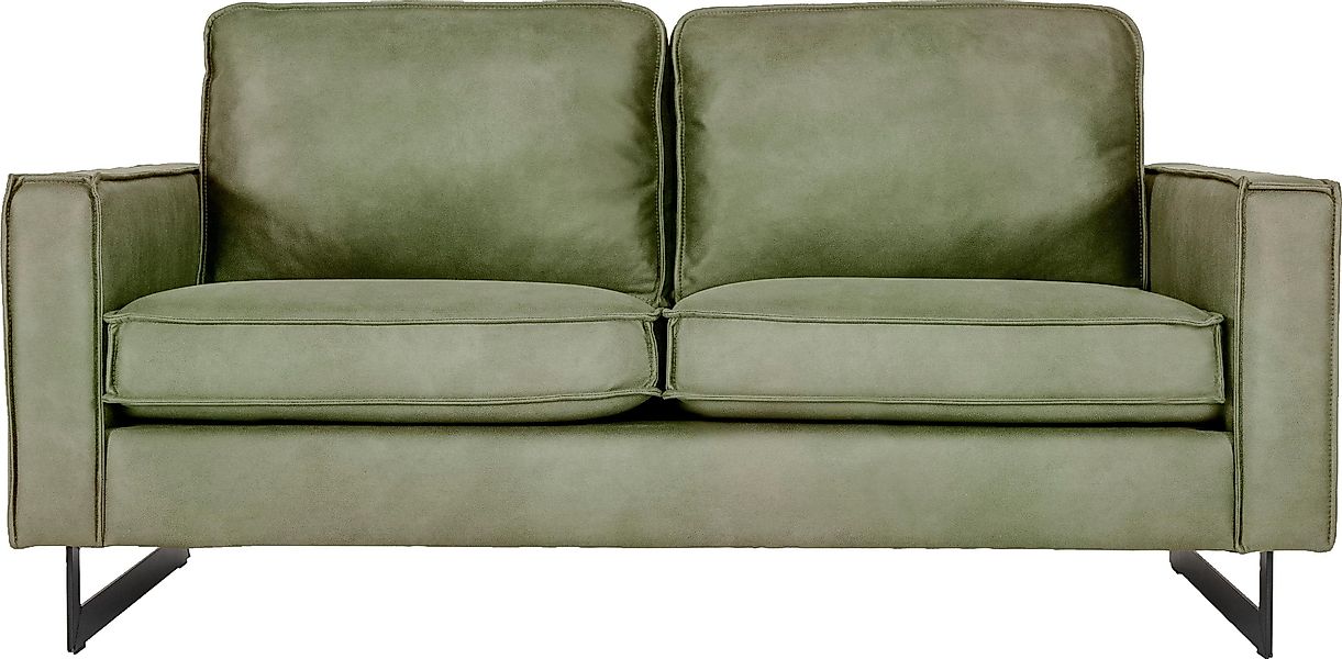 Home affaire 2-Sitzer "Pinto, 166 cm, Cord, Chenille, Lederoptik" mit Keder günstig online kaufen