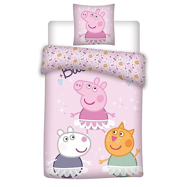 Peppa Pig Kinderbettwäsche Peppa Wutz, Baumwolle, günstig online kaufen