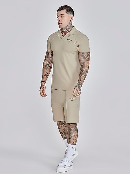Siksilk Poloshirt SikSilk Herren Beige Polo günstig online kaufen