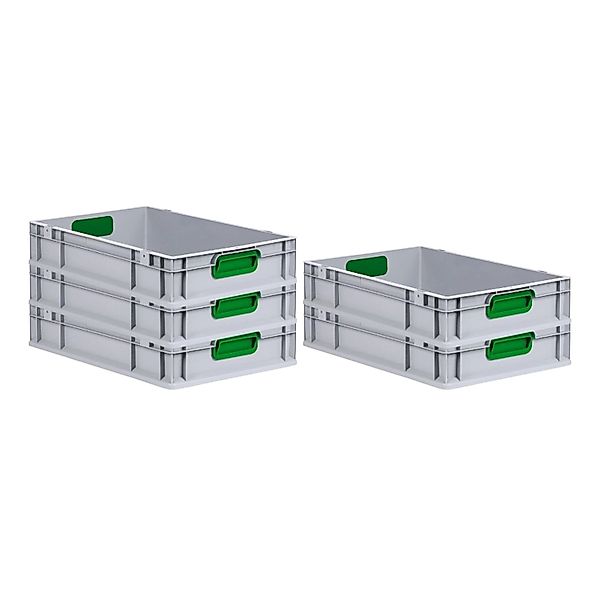 PROREGAL Spar Set 5x Eurobox Nextgen Color HxBxT 12 x 40 x 60 cm 23 Liter G günstig online kaufen