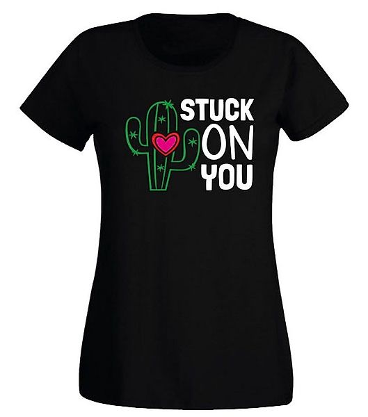 G-graphics T-Shirt Damen T-Shirt - Stuck on you Slim-fit-Shirt, mit Frontpr günstig online kaufen