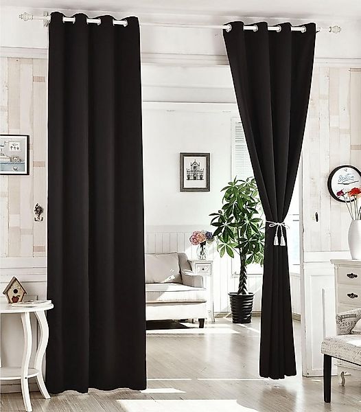 Woltu Gardine (1 St), blickdicht, mit Ösen, 130 g/m², Leichter & weicher günstig online kaufen