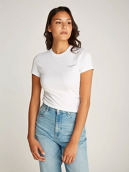 Tommy Jeans T-Shirt "Tjw 2Pack Slim Linear Tee", mit Logoschriftzug, in Uni günstig online kaufen