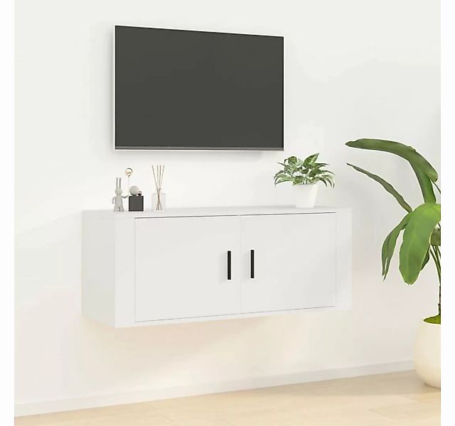furnicato TV-Schrank TV-Wandschrank Weiß 100x34,5x40 cm günstig online kaufen