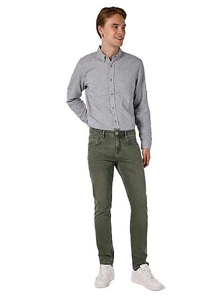 Colins Stretch-Jeans Karl Straight Fit Low Waist Straight Leg Grüne Herren günstig online kaufen