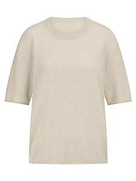 Rundhals-Pullover aus 100% Kaschmir Peter Hahn beige günstig online kaufen