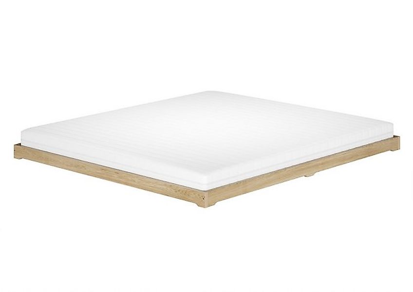 ERST-HOLZ Bett Futonbett Massivholzbett niedrig Esche geölt 180x200, Escheg günstig online kaufen