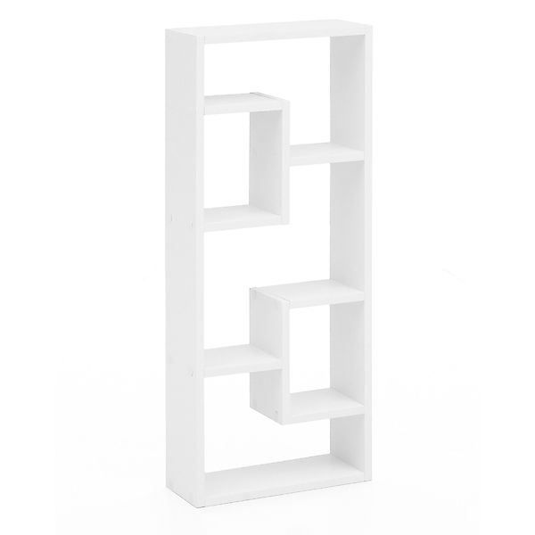FINEBUY Wandregal SuVa12007_1, Weiß 36x90x13,5 cm günstig online kaufen