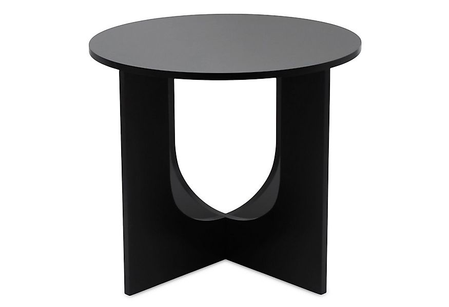 Spetebo Beistelltisch Design Holz Beistelltisch mit runder Tischplatte 40 c günstig online kaufen