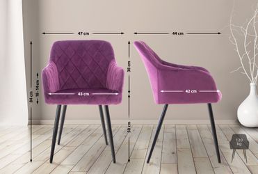 CLP Esszimmerstuhl Shila (2er Set), Samt günstig online kaufen