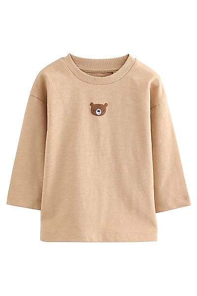 Next Langarmshirt Langarmshirt, Semi unifarben (1-tlg) günstig online kaufen
