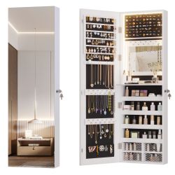 LVSOMT Schmuckschrank mit Spiegel, Hängend und günstig online kaufen