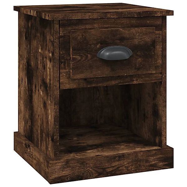 vidaXL Nachttisch Nachttisch Räuchereiche 39x39x47,5 cm günstig online kaufen