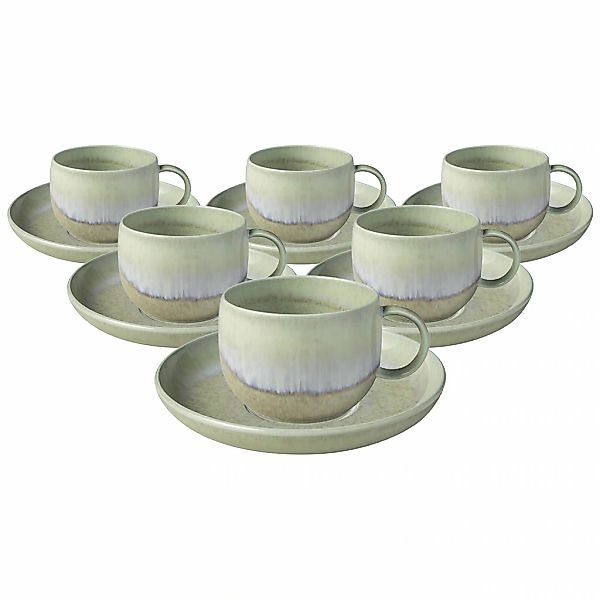 like. by Villeroy & Boch Tasse "Kaffeetassen mit Untertassen Perlemor Alga günstig online kaufen