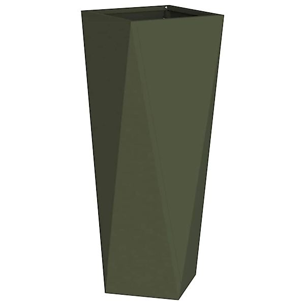 vidaXL Pflanzkübel Olive Grün 30 x 30 x 75 cm Stahl 883772 günstig online kaufen