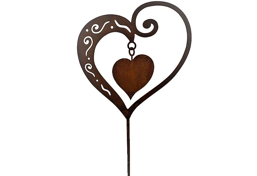 Rostikal Gartenfigur Rost Deko Herz, echter Rost günstig online kaufen