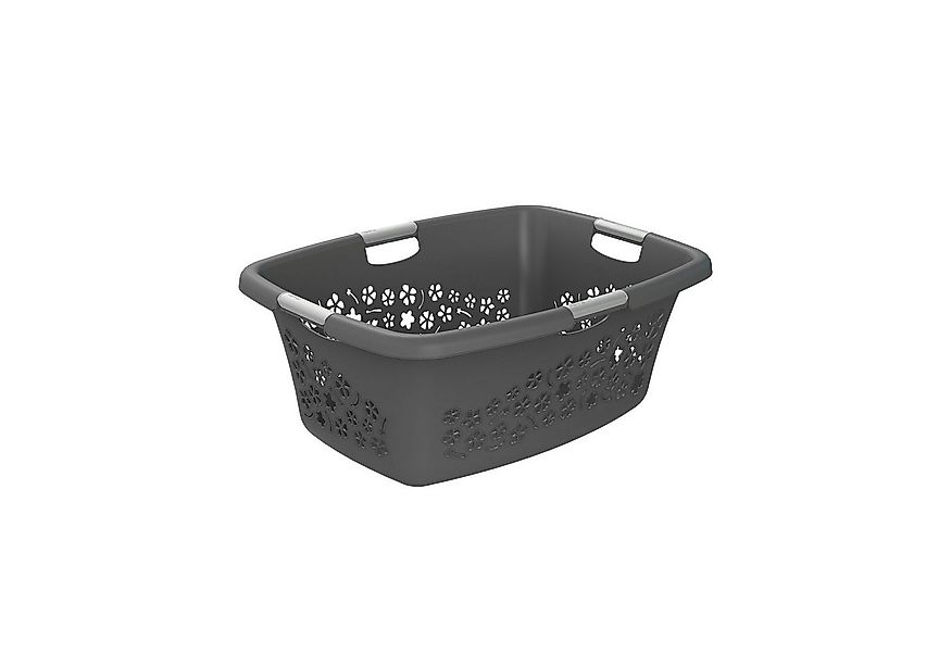 ROTHO Wäschekorb Flowers Wäschekorb 50l mit 4 Griffen, Kunststoff (PP), bel günstig online kaufen