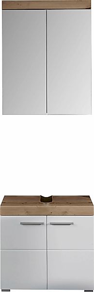 welltime Badmöbel-Set "Avena", (Set, 2 St.), Set bestehend aus: Spiegelschr günstig online kaufen