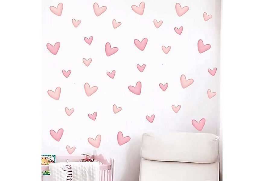 Montegoni Wandsticker Kinder Wandsticker,Selbstklebende (60 Stück weiche ro günstig online kaufen