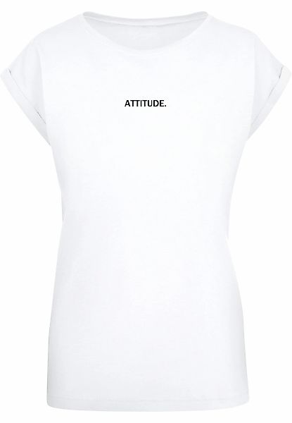 Merchcode T-Shirt "Merchcode Damen Ladies Attitude Extended Shoulder Tee" 1 günstig online kaufen