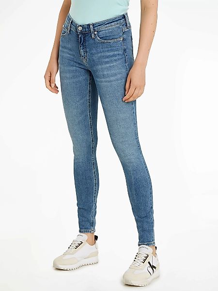 Calvin Klein Jeans Skinny-fit-Jeans MID RISE SKINNY mit Markenlabel günstig online kaufen