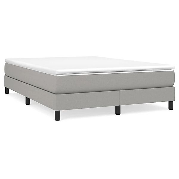 vidaXL Boxspringbett Hellgrau 140x190 cm Stoff1383132 günstig online kaufen