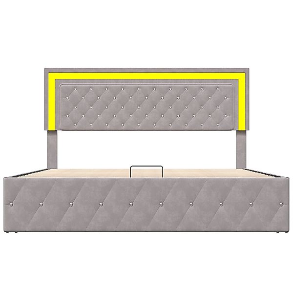 Furnishings Home Polsterbett Doppelbett LED Stauraumbett günstig online kaufen