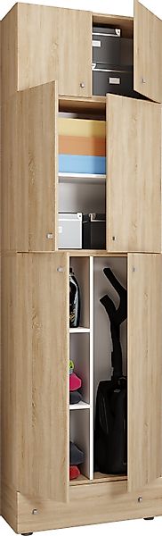 VCM Mehrzweckschrank Holz Besenschrank Staubsauger Putzschrank günstig online kaufen