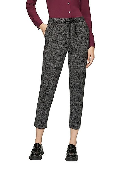 s.Oliver BLACK LABEL Stoffhose Sommerhose meliert, mit Kordelzug günstig online kaufen
