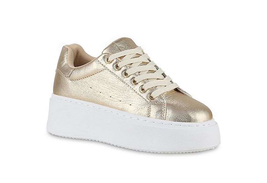 VAN HILL 840983 Plateausneaker Damen Plateau Sneaker Schnürer Wedges Freize günstig online kaufen