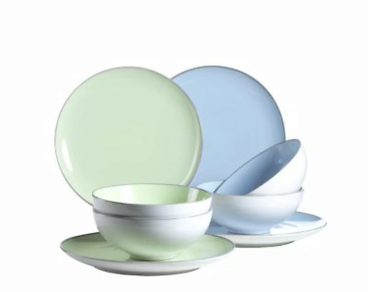 MÄSER Tellerset, Keramik MAILA grün/blau günstig online kaufen