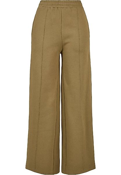 URBAN CLASSICS Stoffhose Urban Classics Damen Ladies Straight Pin Tuck Swea günstig online kaufen