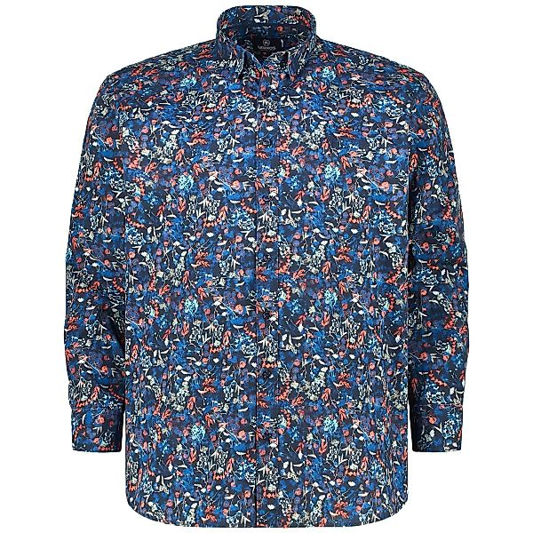 Lerros Freizeithemd mit Stretch Farbe blau Größe: 5XL günstig online kaufen