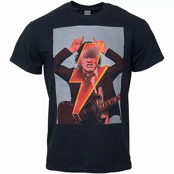 AC/DC T-Shirt Angus Flash mit Aufdruck auf dem Rücken (Schwarz) günstig online kaufen