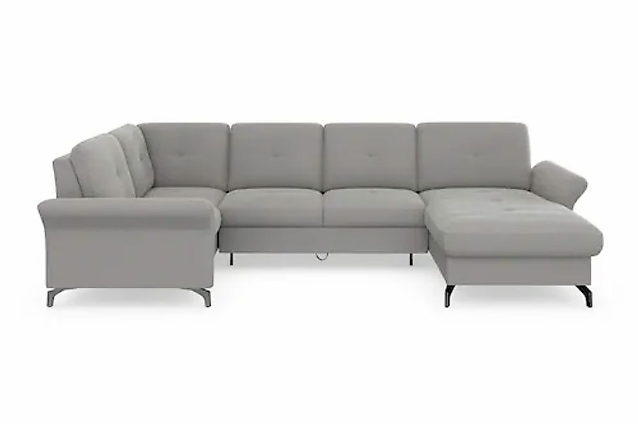 Home affaire Wohnlandschaft »Calando U-Form« wahlweise mit Bettfunktion, Be günstig online kaufen