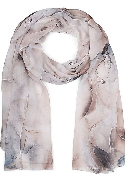 styleBREAKER Modeschal Schal mit Marmor Muster, (1-St) günstig online kaufen