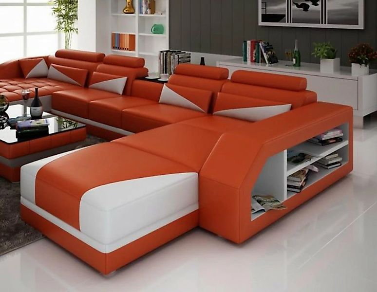 JVmoebel Ecksofa XXL Wohnlandschaft U Form Ecksofa Sofa Couch Polster Garni günstig online kaufen