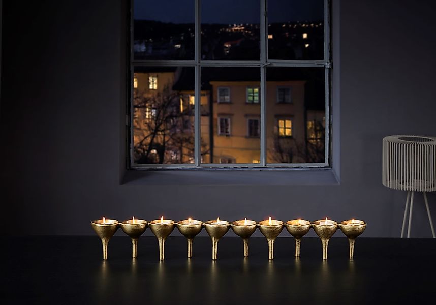 BEAUFORT 10er Teelichthalter gold günstig online kaufen