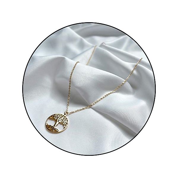 GOLDKLEIN Edelstahlkette Edelstahl Schmuck Lebensbaum Halskette, günstig online kaufen