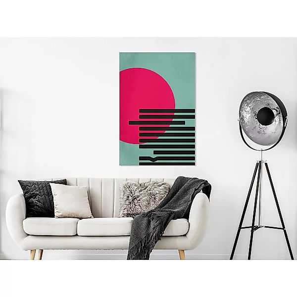 artgeist Wandbild Pink Sun (1 Part) Vertical mehrfarbig Gr. 40 x 60 günstig online kaufen