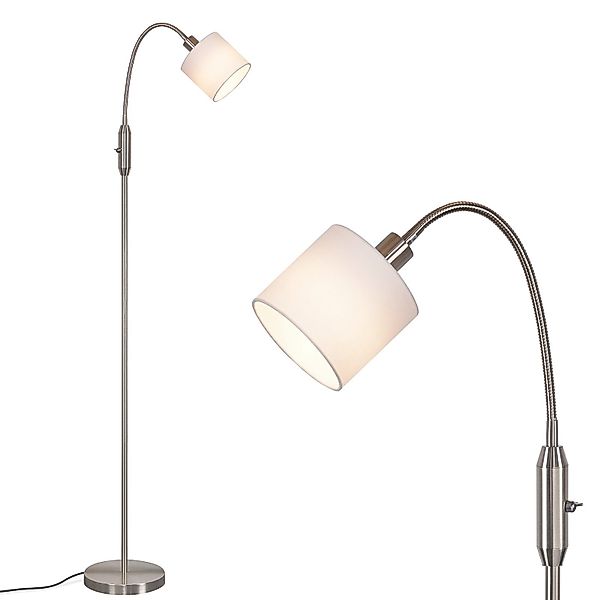 ZMH LED Stehlampe Wohnzimmer Vintage Schwarz günstig online kaufen