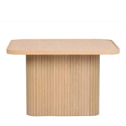 Wohnzimmer Tisch mit quadratischer Tischplatte Siebziger Jahre Look günstig online kaufen