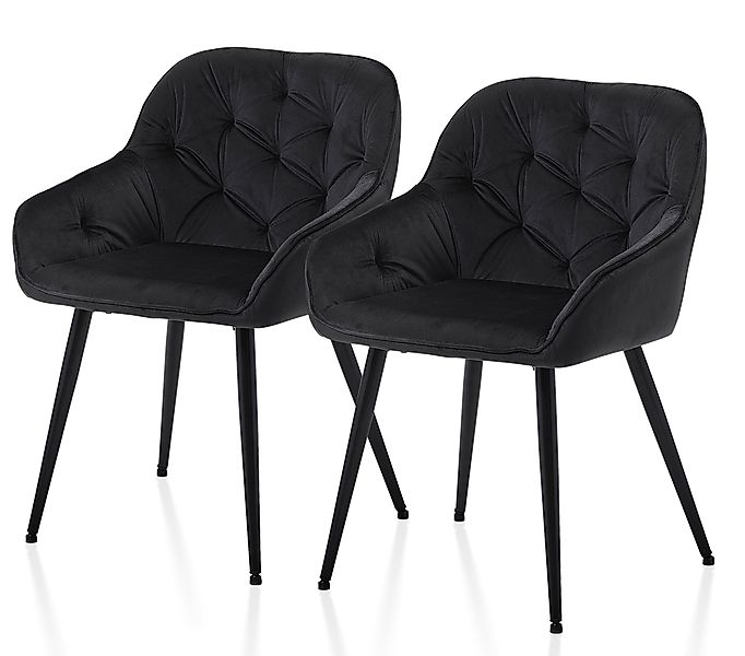 Ofcasa Esszimmerstuhl Gepolsterter Samtstuhl (2er Set), günstig online kaufen
